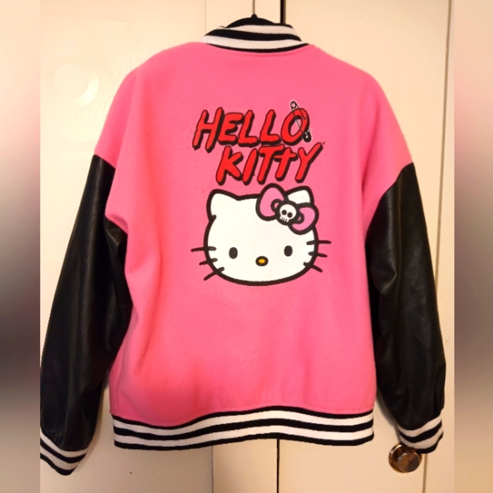 Hello Kitty & Friends Jacket Med Forever 21 Pink Varsity Jacket Sanrio